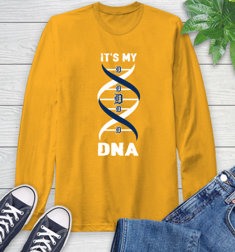 Detroit Tigers MLB Baseball It's My DNA Sports Long Sleeve T-Shirt 2