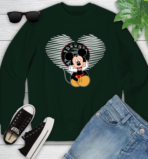 NBA Toronto Raptors The Heart Mickey Mouse Disney Basketball Youth Sweatshirt 9