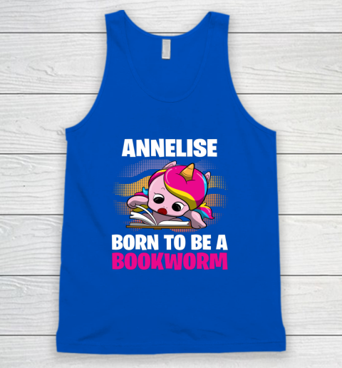 Annelise Born To Be A Bookworm Unicorn Tank Top 3