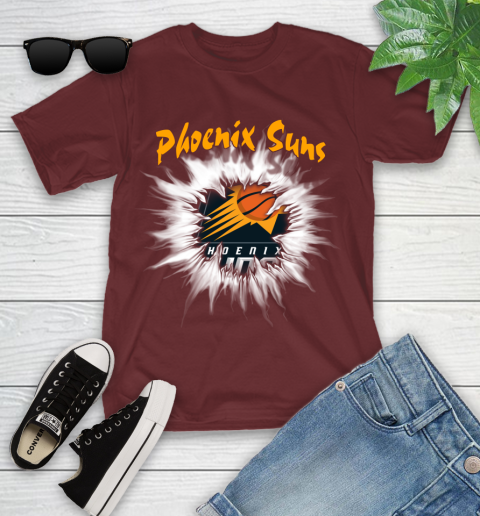 Phoenix Suns NBA Basketball Rip Sports Youth T-Shirt 14