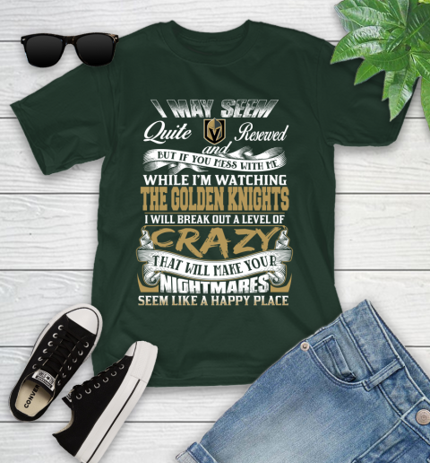 Vegas Golden Knights NHL Hockey Don't Mess With Me While I'm Watching My Team Youth T-Shirt 5