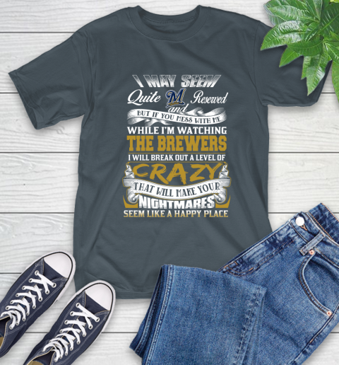 Milwaukee Brewers MLB Baseball Don't Mess With Me While I'm Watching My Team T-Shirt 10