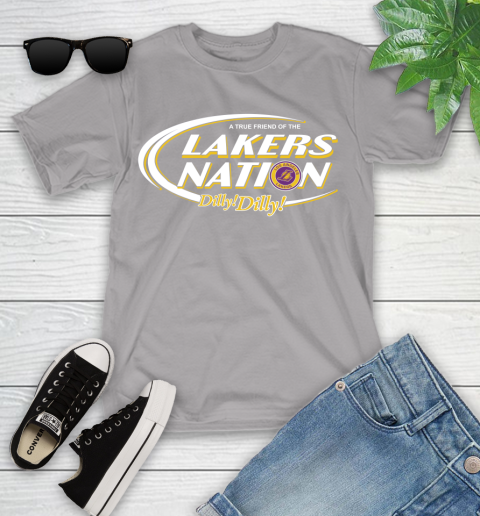 NBA A True Friend Of The Los Angeles Lakers Dilly Dilly Basketball Sports Youth T-Shirt 4