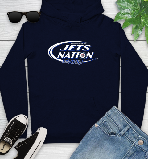 NHL A True Friend Of The Winnipeg Jets Dilly Dilly Hockey Sports Youth Hoodie 3