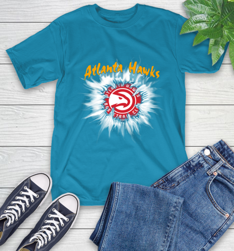 Atlanta Hawks NBA Basketball Rip Sports T-Shirt 9