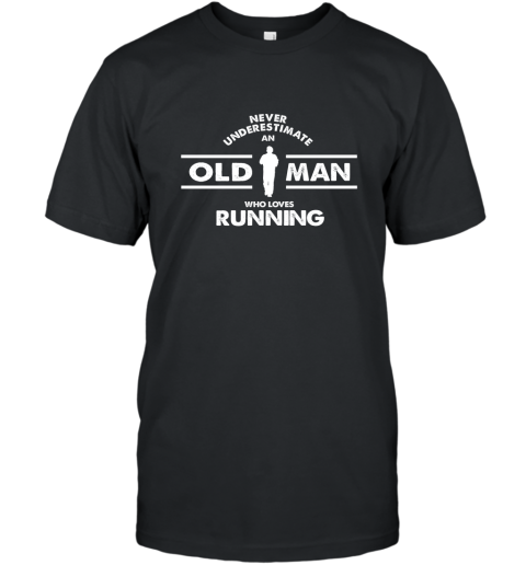 Mens Funny Grandpa running t shirt marathon runner gift T-Shirt