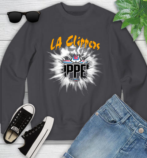 LA Clippers NBA Basketball Rip Sports Youth Sweatshirt 5