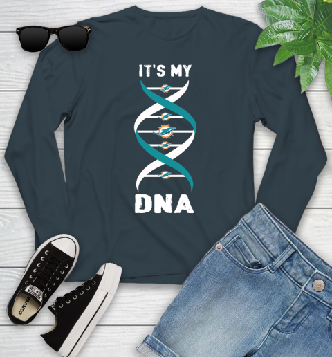 Miami Dolphins NFL Football It's My DNA Sports Youth Long Sleeve 9