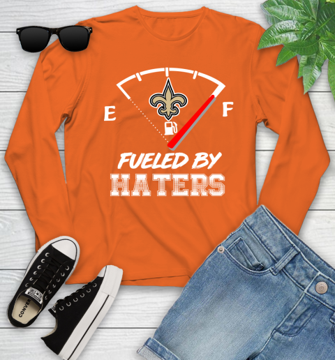 New Orleans Saints NFL Football Fueled By Haters Sports Youth Long Sleeve 3