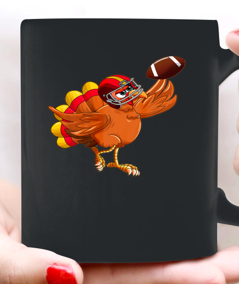 Turkey Bowl Thanksgiving Toddler Football Player Costume Ceramic Mug 11oz