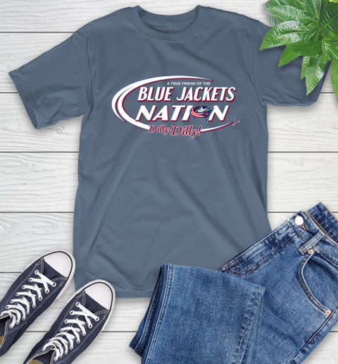 NHL A True Friend Of The Columbus Blue Jackets Dilly Dilly Hockey Sports T-Shirt 8