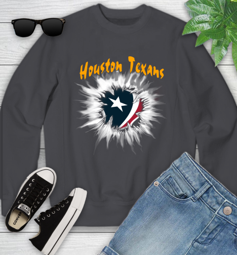 Houston Texans NFL Football Adoring Fan Rip Sports Youth Sweatshirt 5