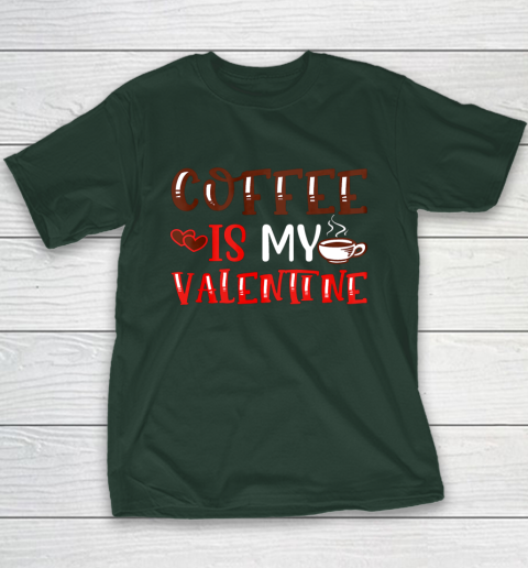 Coffee Is My Valentine Valentine's Day Gifts Pajamas Youth T-Shirt 3
