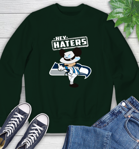 NFL Hey Haters Mickey Football Sports Seattle Seahawks Sweatshirt 12