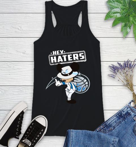 NBA Hey Haters Mickey Basketball Sports Orlando Magic Racerback Tank