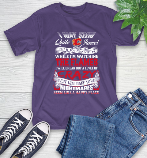 Calgary Flames NHL Hockey Don't Mess With Me While I'm Watching My Team T-Shirt 5