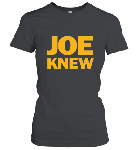 Joe Knew  Pitt vs Penn St91016  Yellow on Blue Tshirt Women T-Shirt