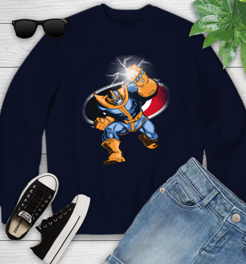 Carolina Hurricanes NHL Hockey Thanos Avengers Infinity War Marvel Youth Sweatshirt 2