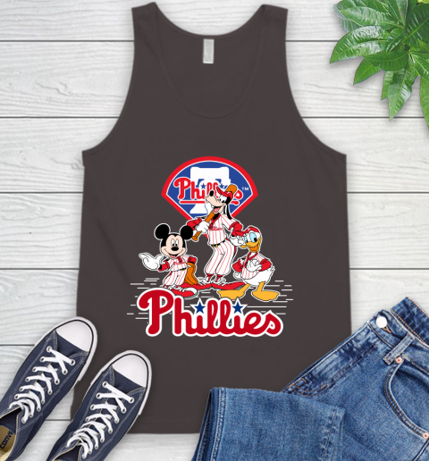 MLB Philadelphia Phillies Mickey Mouse Donald Duck Goofy Baseball T Shirt Tank Top 6