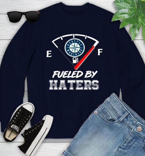 Seattle Mariners MLB Baseball Fueled By Haters Sports Youth Sweatshirt 2