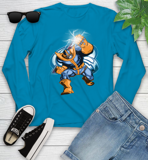 Colorado Avalanche NHL Hockey Thanos Avengers Infinity War Marvel Youth Long Sleeve 8