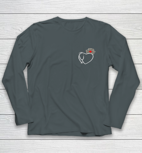 Heart Stethoscope Cute Love Nursing Gifts Valentine Day 2022 Long Sleeve T-Shirt 11