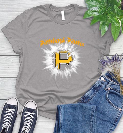 Pittsburgh Pirates MLB Baseball Adoring Fan Rip Sports Women's T-Shirt 5