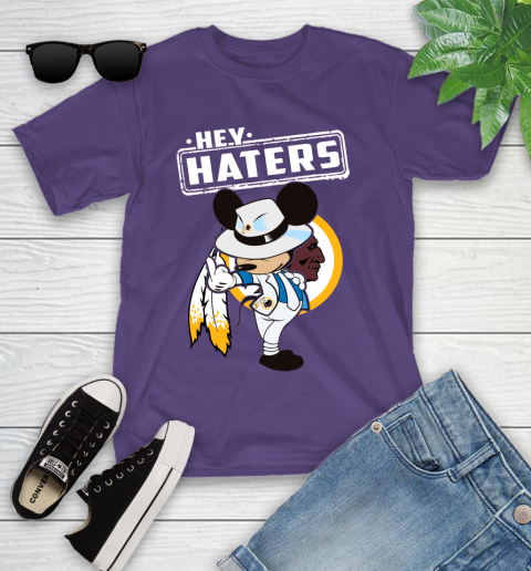 NFL Hey Haters Mickey Football Sports Washington Redskins Youth T-Shirt 3