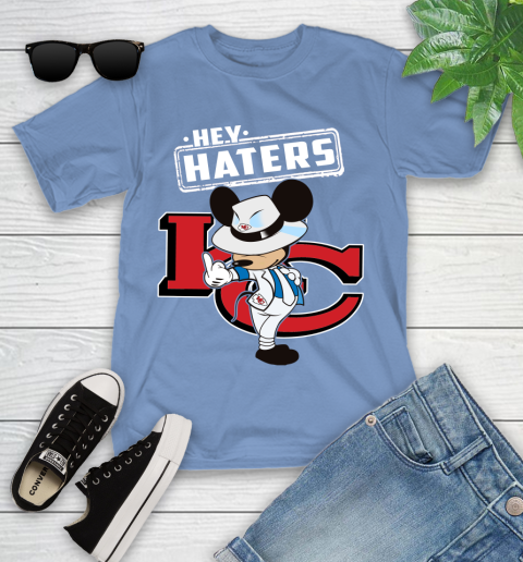 NFL Hey Haters Mickey Football Sports Kansas City Chiefs Youth T-Shirt 15