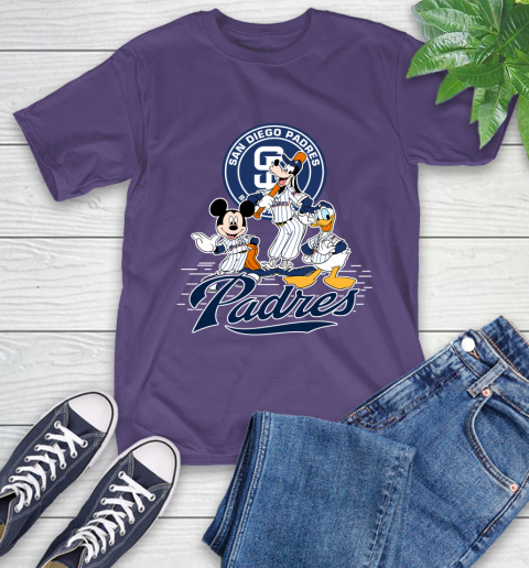 MLB San Diego Padres Mickey Mouse Donald Duck Goofy Baseball T Shirt T-Shirt 5