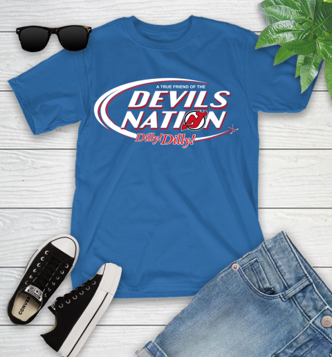NHL A True Friend Of The New Jersey Devils Dilly Dilly Hockey Sports Youth T-Shirt 12