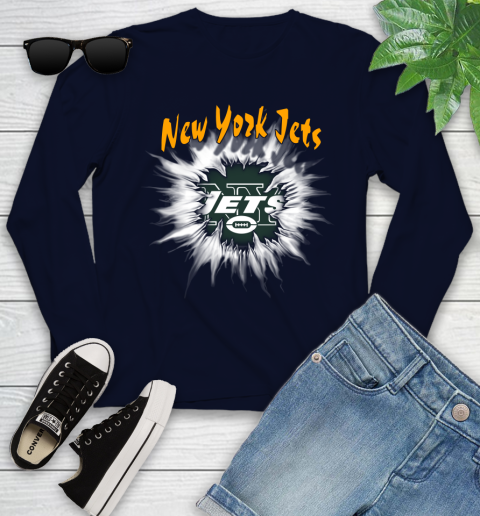 New York Jets NFL Football Adoring Fan Rip Sports Youth Long Sleeve 2