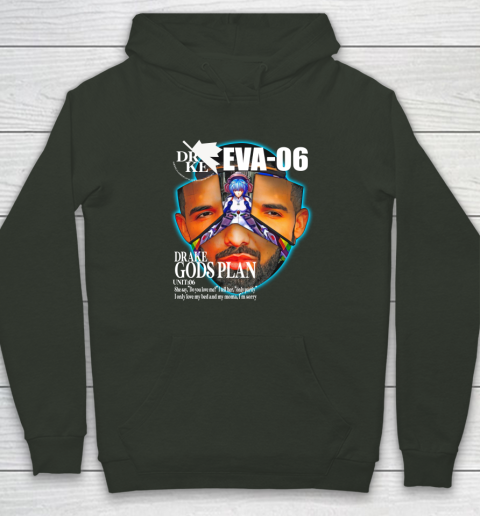 Drake Evangelion Shirt Drake Eva 06 Drake Gods Plan Hoodie 8