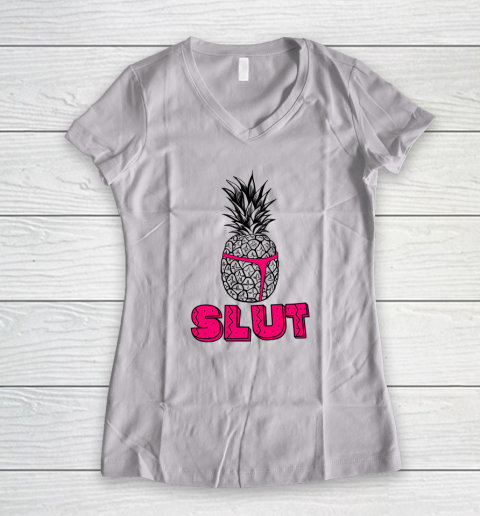 Pineapple Slut Women's V-Neck T-Shirt
