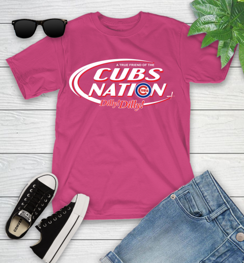 MLB A True Friend Of The Chicago Cubs Dilly Dilly Baseball Sports Youth T-Shirt 11