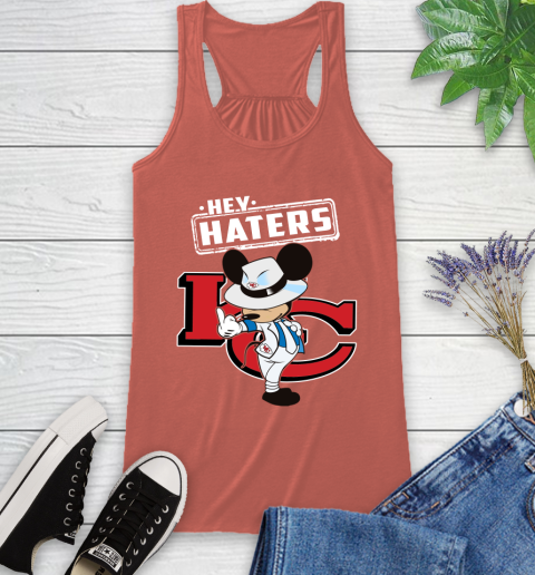 NFL Hey Haters Mickey Football Sports Kansas City Chiefs Racerback Tank 3