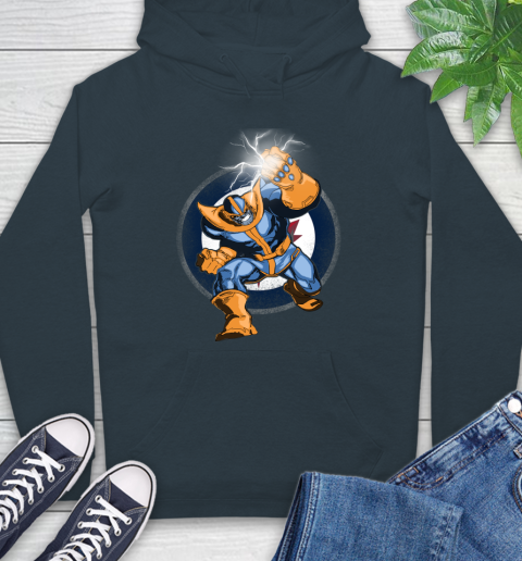 Winnipeg Jets NHL Hockey Thanos Avengers Infinity War Marvel Hoodie 7