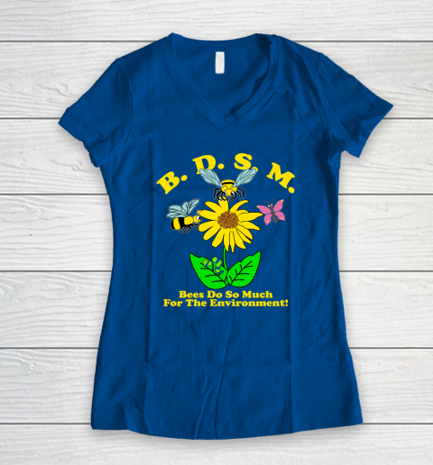 BDSM Bees Do So Much for the environment Essential T Shirt Women's V-Neck T-Shirt 5