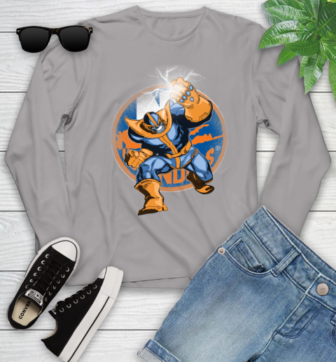 New York Islanders NHL Hockey Thanos Avengers Infinity War Marvel Youth Long Sleeve 5