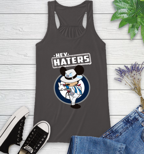 NHL Hey Haters Mickey Hockey Sports Winnipeg Jets Racerback Tank 11
