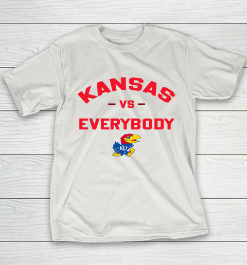 Kansas Jayhawks Vs Everybody Youth T-Shirt 9