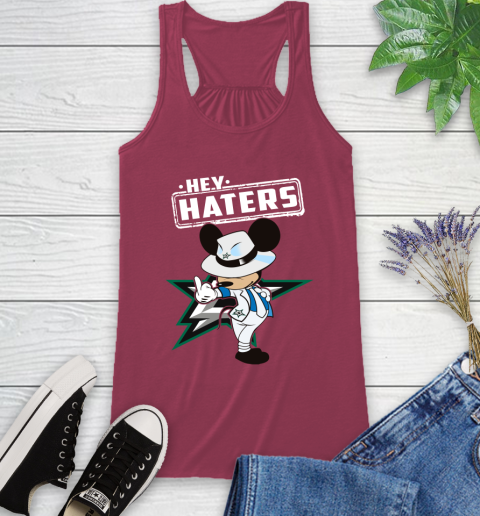 NHL Hey Haters Mickey Hockey Sports Dallas Stars Racerback Tank 7