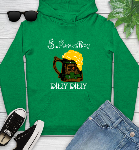 NHL Philadelphia Flyers St Patrick's Day Dilly Dilly Beer Hockey Sports Youth Hoodie 9