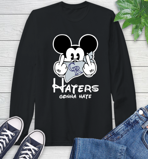 MLB Colorado Rockies Gonna Hate Mickey Mouse Disney Baseball T Shirt_000 Long Sleeve T-Shirt