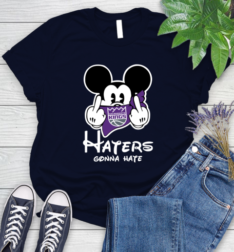 NBA Sacramento Kings Haters Gonna Hate Mickey Mouse Disney Basketball T Shirt Women's T-Shirt 2
