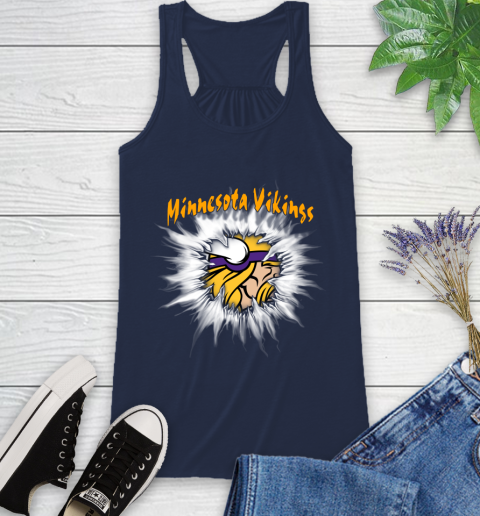 Minnesota Vikings NFL Football Adoring Fan Rip Sports Racerback Tank 9