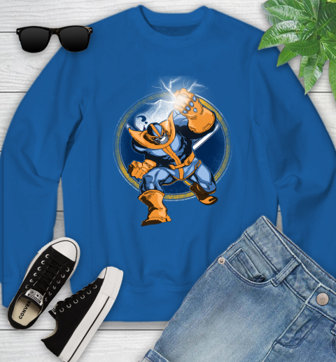 Buffalo Sabres NHL Hockey Thanos Avengers Infinity War Marvel Youth Sweatshirt 7