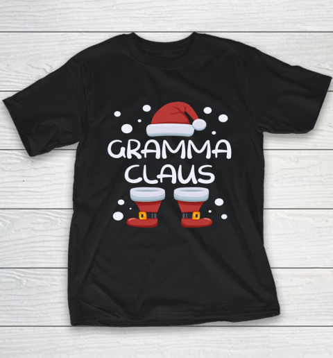 Gramma Claus Happy Christmas Pajama Family Matching Xmas Youth T-Shirt