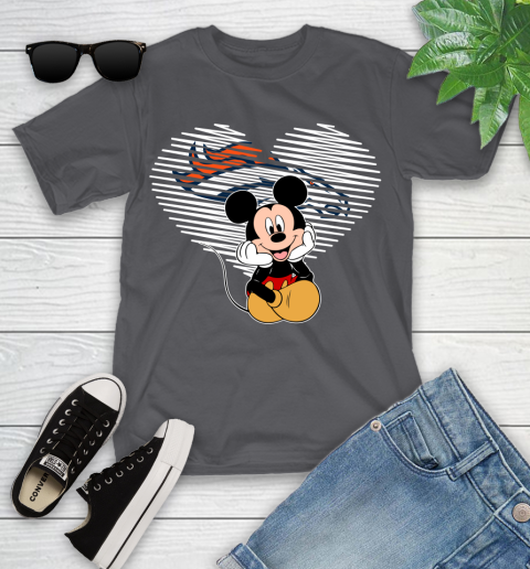NFL Denver Broncos The Heart Mickey Mouse Disney Football T Shirt_000 Youth T-Shirt 6