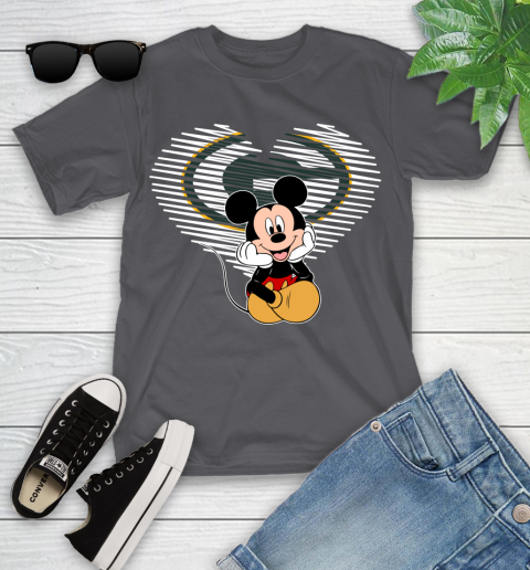 NFL Green Bay Packers The Heart Mickey Mouse Disney Football T Shirt_000 Youth T-Shirt 6